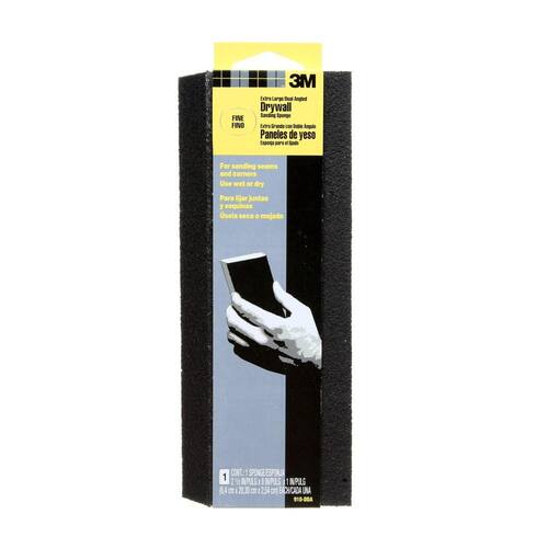 Sanding Sponge, Dual Angled, Fine Grit, 150, 2-1/2 in. x 8 in. x 1 in.