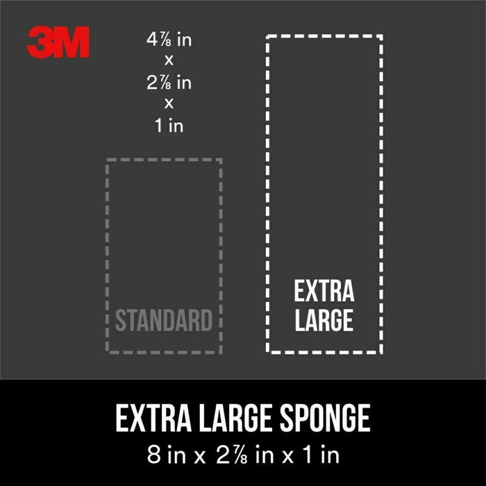 Sanding Sponge 120-Grit 8 in. x 2-7/8 in. x 1 in. (2-Pack) Single Angle 6