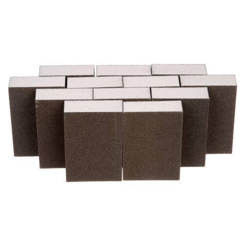 Sanding Sponge Block, Fine Grit, 100, 3-3/4 in. x 2-5/8 in. x 1 in. (12-Pack)