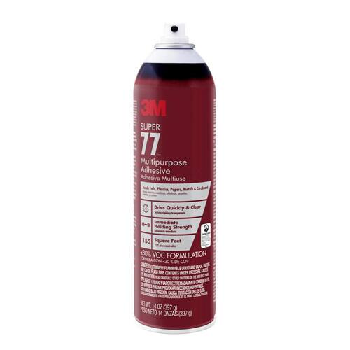 Spray Adhesive, Super 77, Multipurpose, Low VOC, 14 oz.