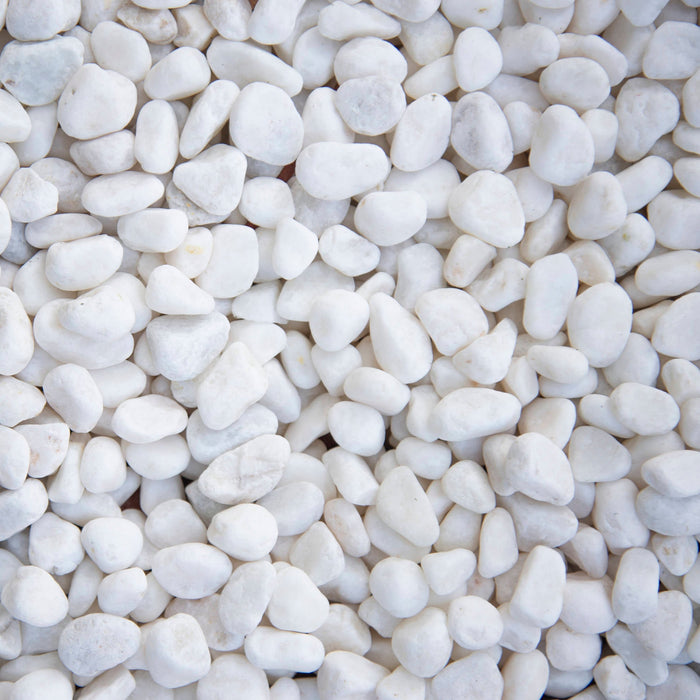 Landscape Pebbles 1/2 in. - 3 in. White 0.4 cu.ft. 30 lb 6