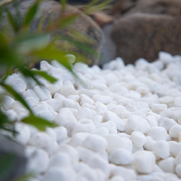 Landscape Pebbles 1/2 in. - 3 in. White 0.4 cu.ft. 30 lb 4