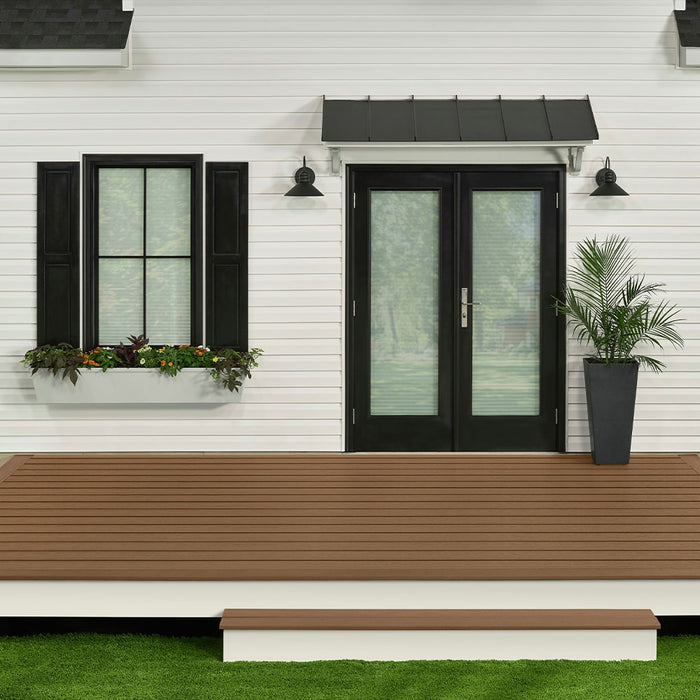 Composite Decking 1 in. x 6 in. x 8 ft. Saddle Square Edge Enhance Basics Board 7