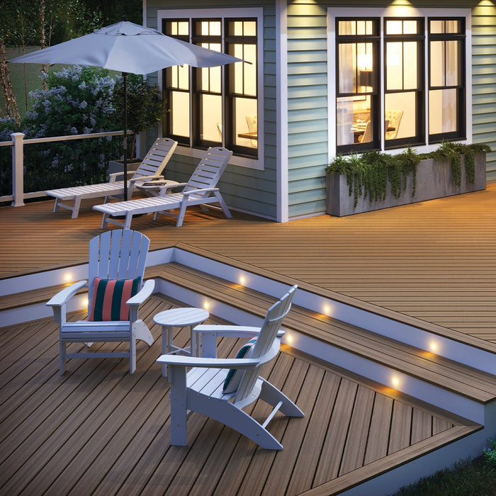 Composite Decking 1 in. x 6 in. x 16 ft. Toasted Sand Grooved Edge Enhance Naturals Board 10