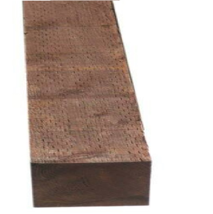 Pressure Treated Lumber 4 in. x 10 in. x 16 ft. Brown Stain, GC, HF