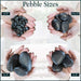 Landscape Rocks 1/4 in. - 1/2 in. Gravel Black 0.4 cu.ft. 30 lb 6