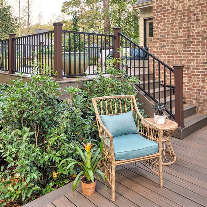 Composite Decking 1 in. x 6 in. x 12 ft. Toasted Sand Grooved Edge Enhance Naturals Board 15