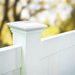 5 in. x 5 in. White Vinyl Contemporary Post Cap
