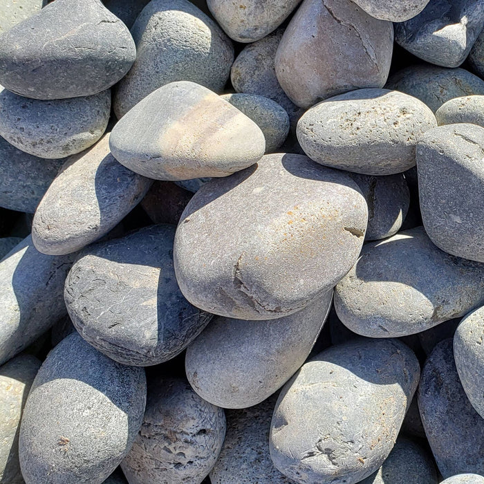 Landscape Pebbles 1/2 in. - 3 in. Grey 0.5 cu.ft. 40 lb 7