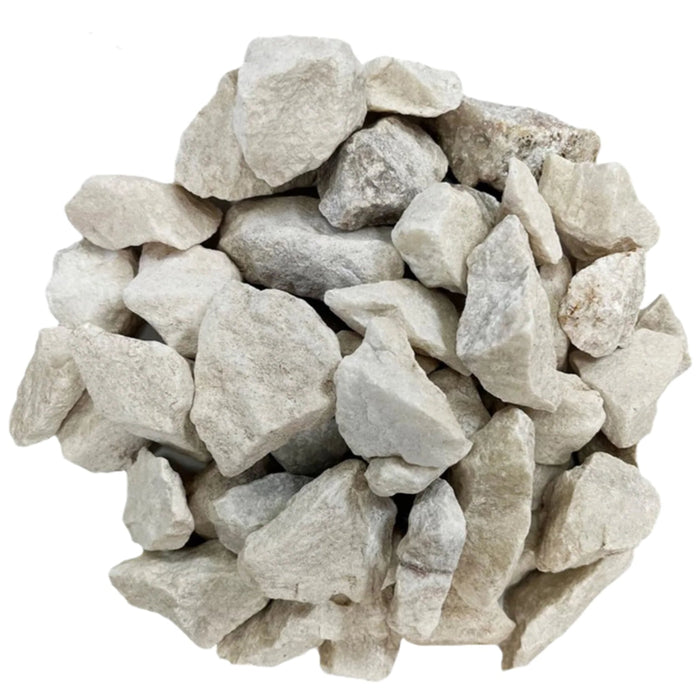 Landscape Rocks 1/2 in. - 3 in. White 0.4 cu.ft. 33 lb 