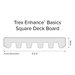 Composite Decking 1 in. x 6 in. x 8 ft. Saddle Square Edge Enhance Basics Board 11