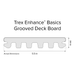 Composite Decking 1 in. x 6 in. x 16 ft. Clam Shell Grooved Edge Enhance Basics Board 9