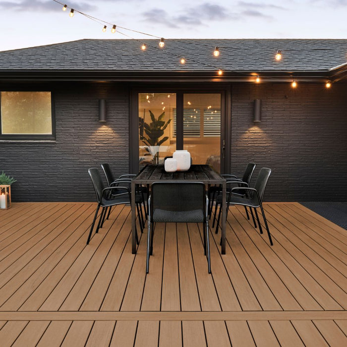 Composite Decking 1 in. x 6 in. x 16 ft. Coconut Husk Grooved Edge Prime+ Board 7