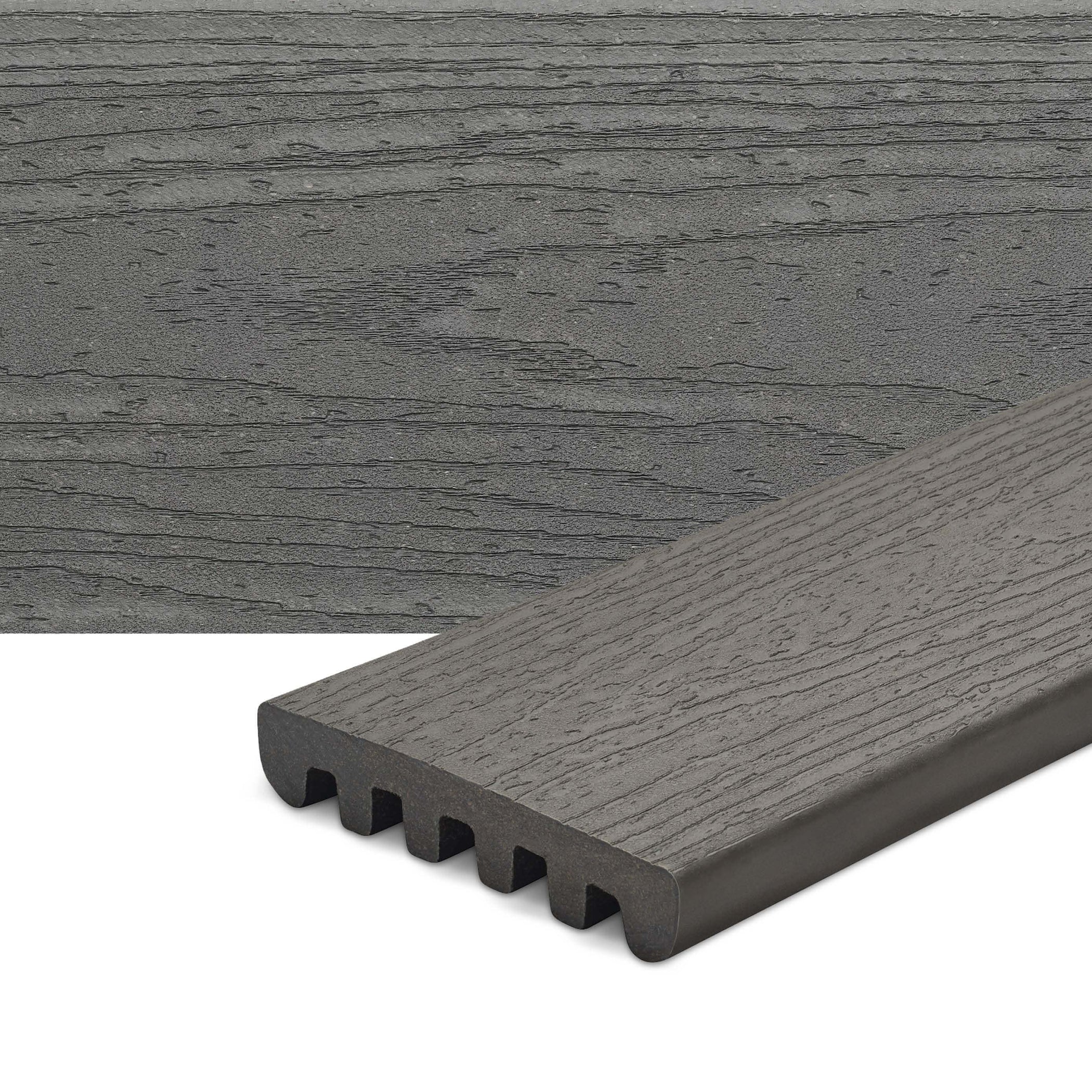 Composite Decking 1 in. x 6 in. x 8 ft. Clam Shell Square Edge Enhance
