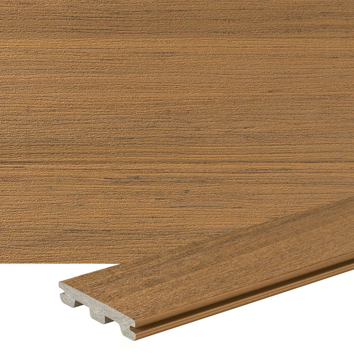 Composite Decking 1 in. x 6 in. x 12 ft. Coconut Husk Grooved Edge Prime+ Board