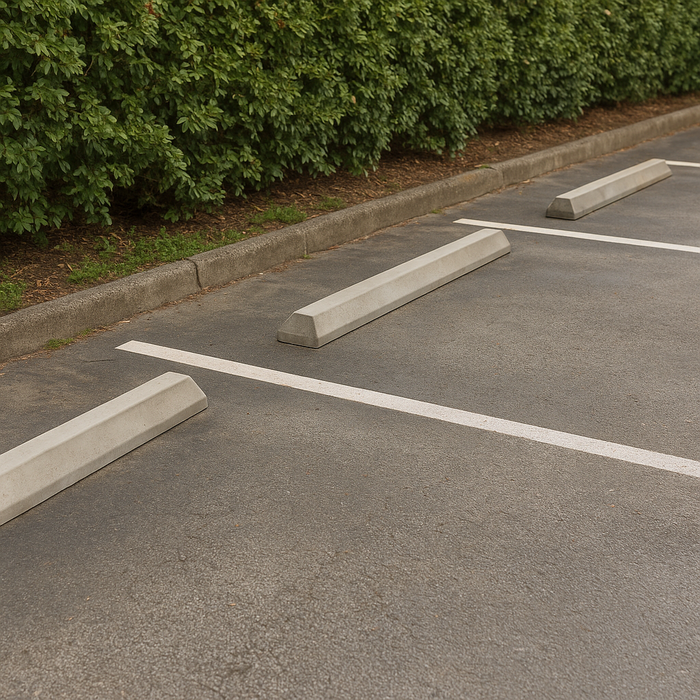 Grey 6 ft. Concrete Wheel Stop – Parking Curb Block