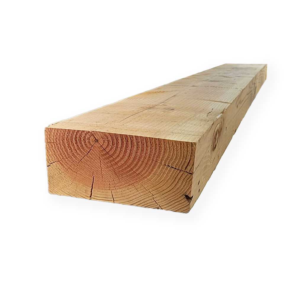Framing Beam 6 in. x 12 in. x 22 ft. #1 & BTR Green S4S Douglas Fir