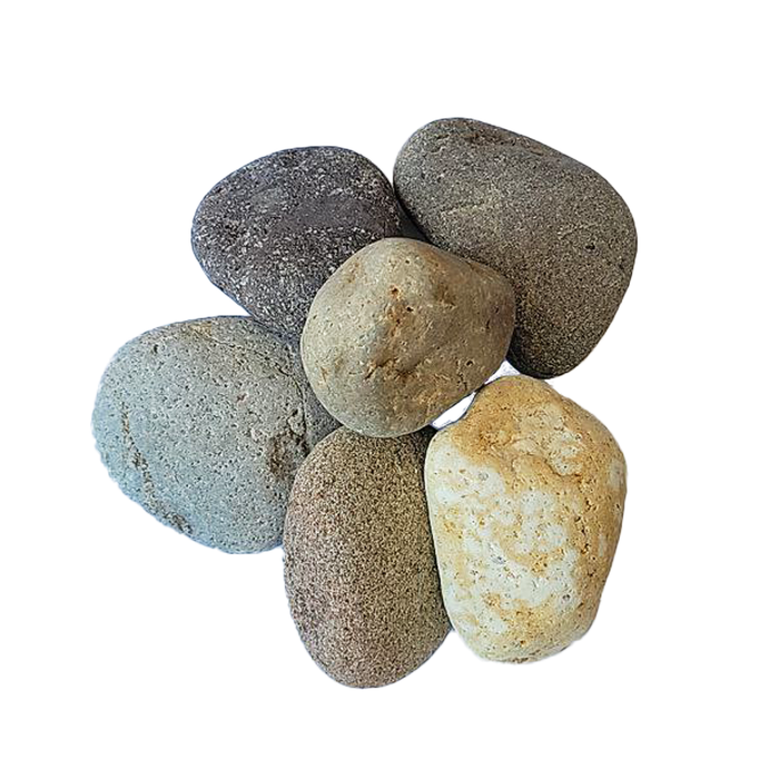 Landscape Pebbles 2 in. - 3 in. Mixed Mexican Beach 75 lb closer