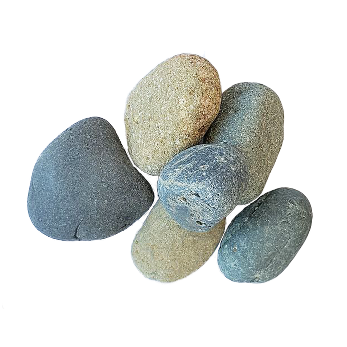 Landscape Pebbles 3 in. - 5 in. Mixed Mexican Beach 75 lb closer