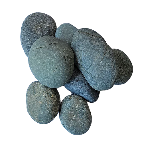 Landscape Pebbles 1 in. - 2 in. Black Mexican Beach 75 lb closer