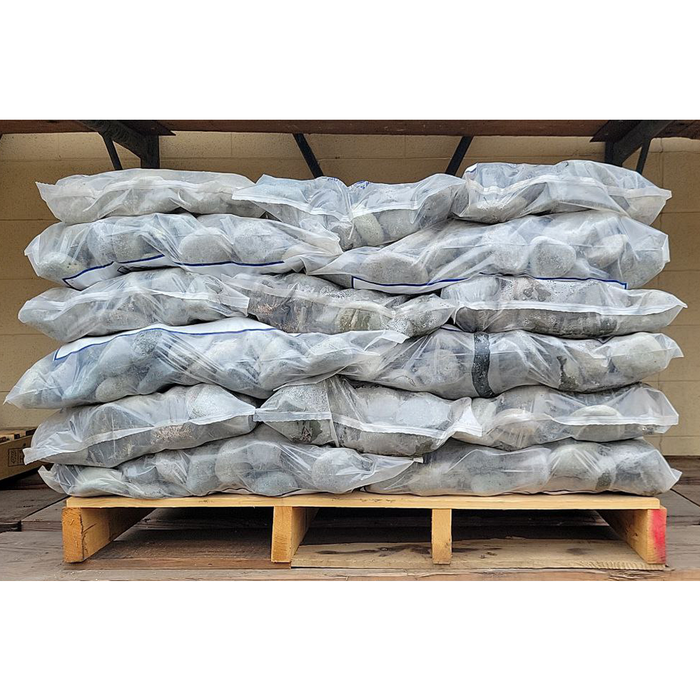Landscape Pebbles 2 in. - 3 in. Black Mexican Beach 75 lb Pallet