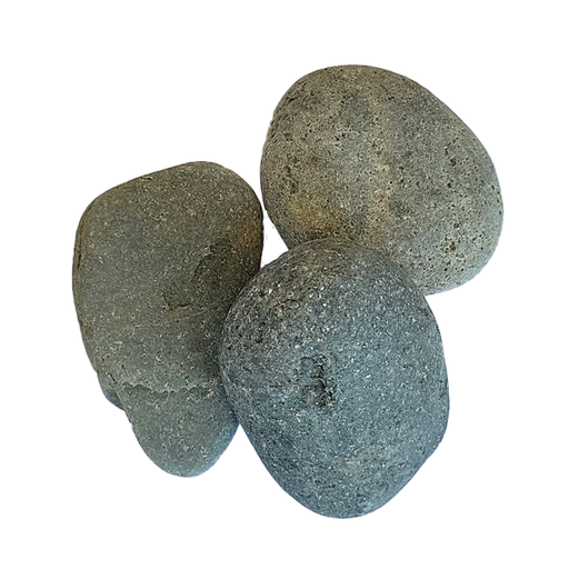 Landscape Pebbles 3 in. - 5 in. Black Mexican Beach 75 lb closer