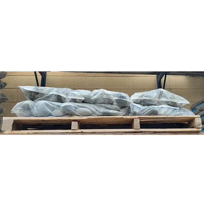 Landscape Pebbles 3 in. - 5 in. Black Mexican Beach 75 lb Pallet