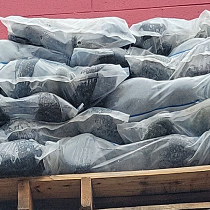 Landscape Pebbles 5 in. - 6 in. Black Mexican Beach 75 lb 1