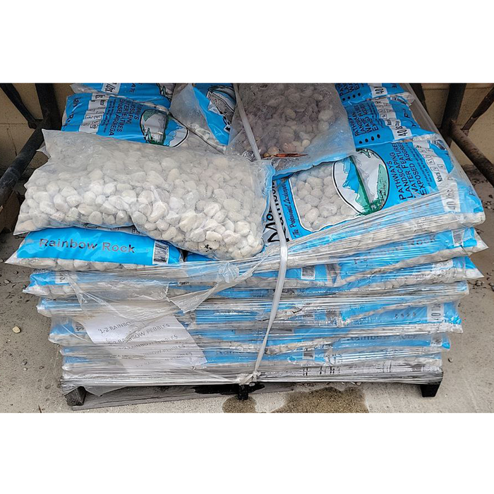 Landscape Pebbles 1 in. - 2 in. Mixed Mission Mountain 40 lb Pallet
