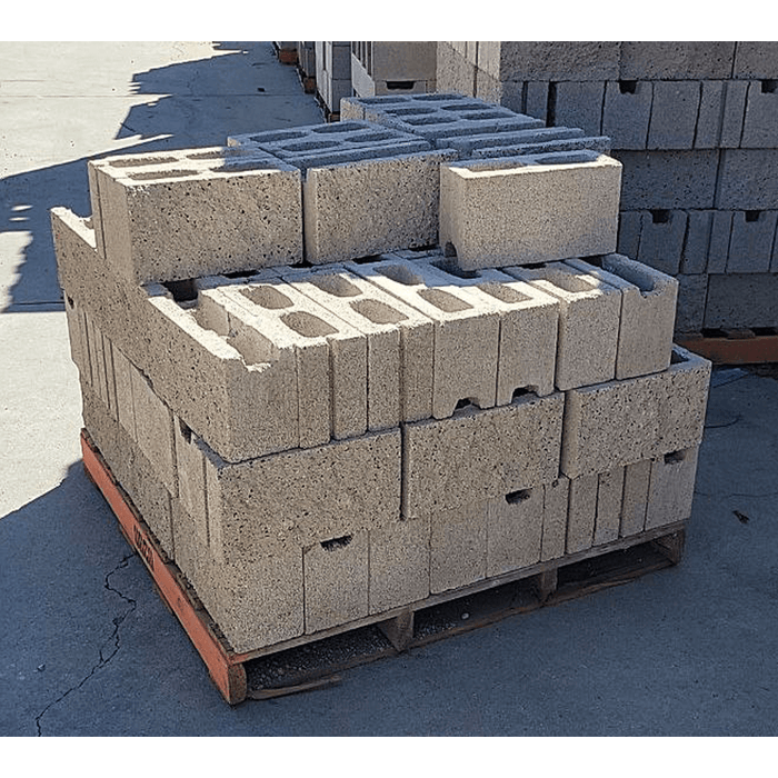 6in Partition Block Wall Block 6 in. x 8 in. x 16 in. Grey S1S Split Concrete Delivery