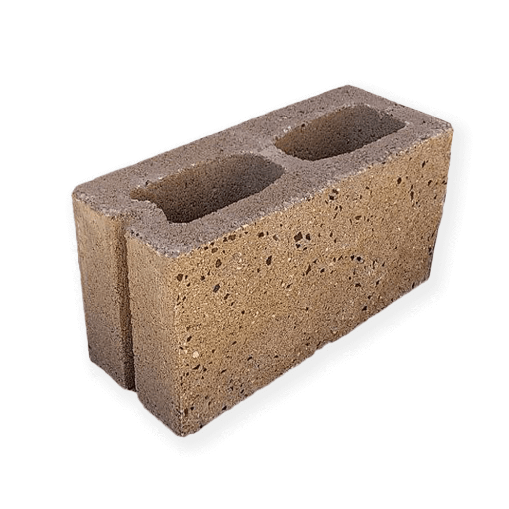 Wall Block 6 in. x 8 in. x 16 in. Tan S1S Split Concrete Delivery
