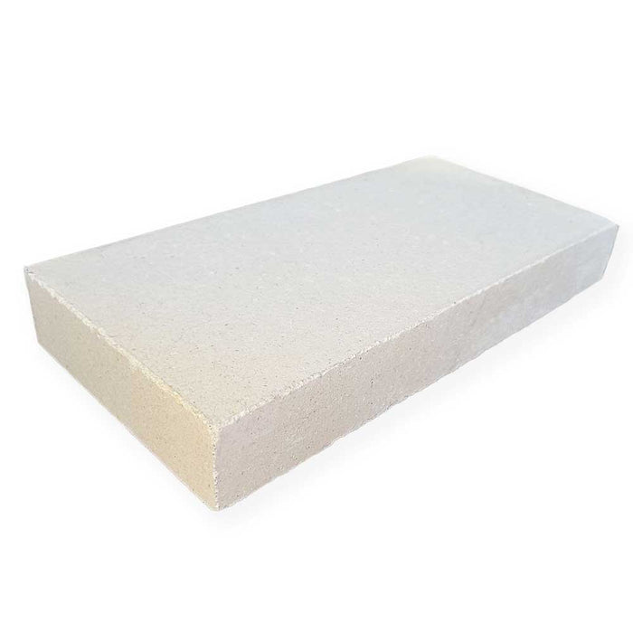 Clay Brick 4 in x 1-1/4 in. x 9 in. White Fire Brick Split
