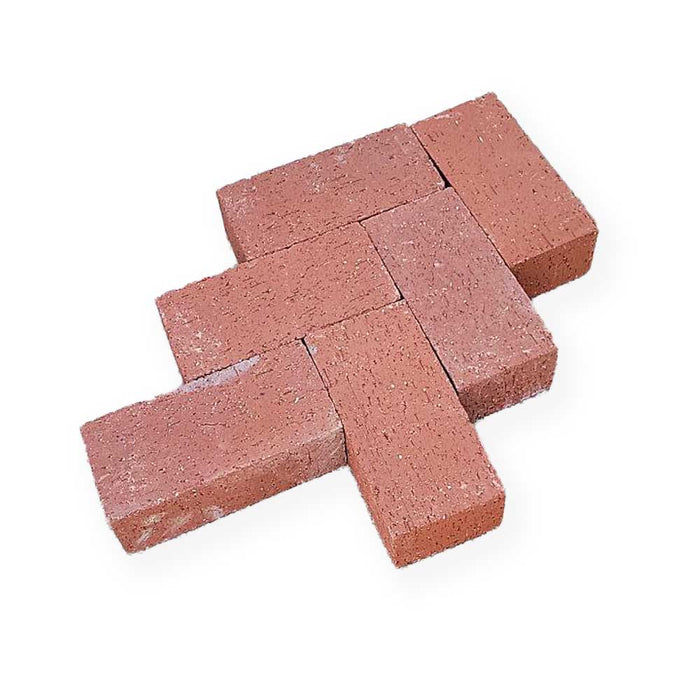 Paver 3-5/8 in. x 7-5/8 in. x 2-1/4 in. Modular Solid Sunset Red Clay 2