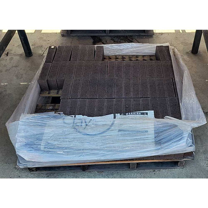 Paver 3-5/8 in. x 7-5/8 in. x 2-1/4 in. Modular Solid Brown Flashed Clay 4