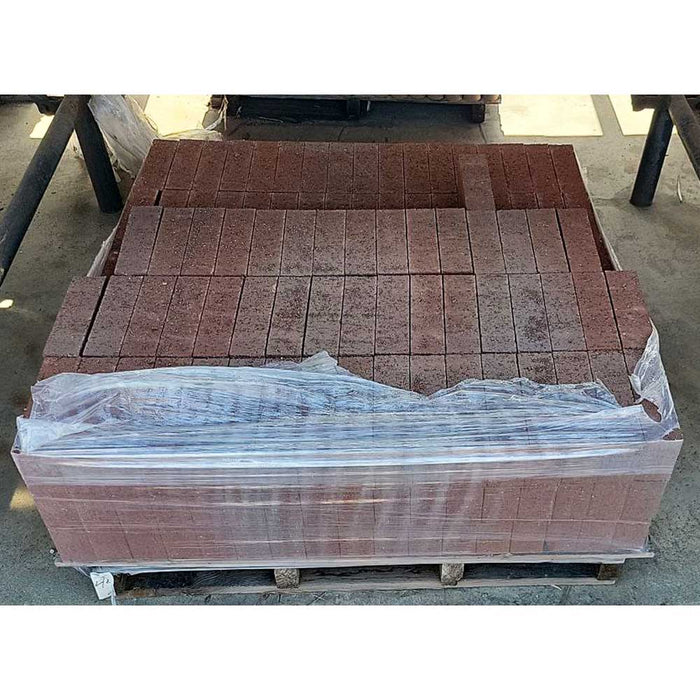 Paver 3-5/8 in. x 7-5/8 in. x 2-1/4 in. Modular Solid Light Ironspot Clay 4