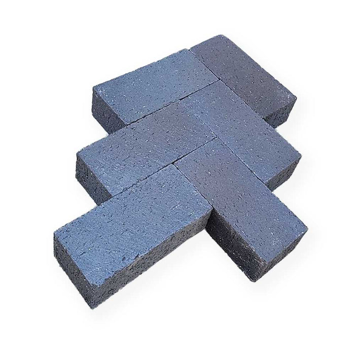 Paver 3-5/8 in. x 7-5/8 in. x 2-1/4 in. Modular Solid Dark Ironspot Clay 2