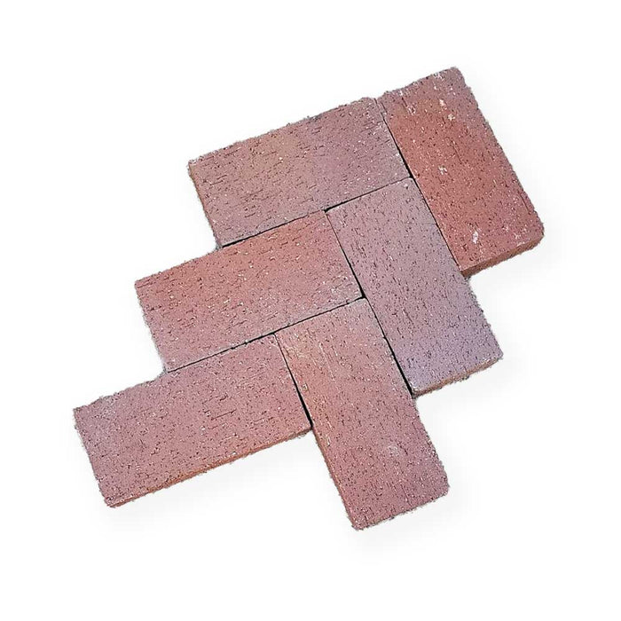 Paver 3-5/8 in. x 7-5/8 in. x 1-1/4 in. Calif Split Light Ironspot Clay