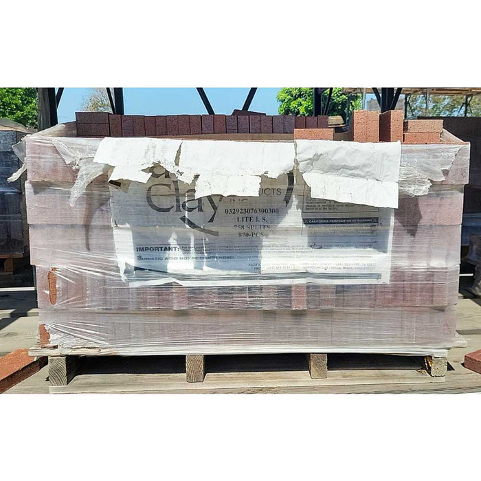 Paver 3-5/8 in. x 7-5/8 in. x 1-1/4 in. Calif Split Light Ironspot Clay 3