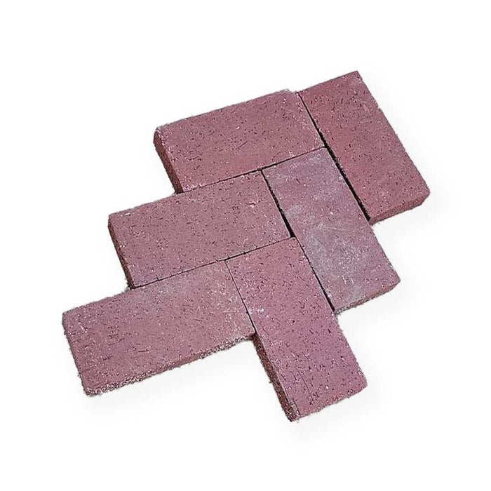 Paver 3-5/8 in. x 7-5/8 in. x 1-1/4 in. Calif Split Burgundy Clay 2