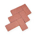 Paver 3-3/4 in. x 8 in. x 1-1/4 in. Common Split Red Clay 2