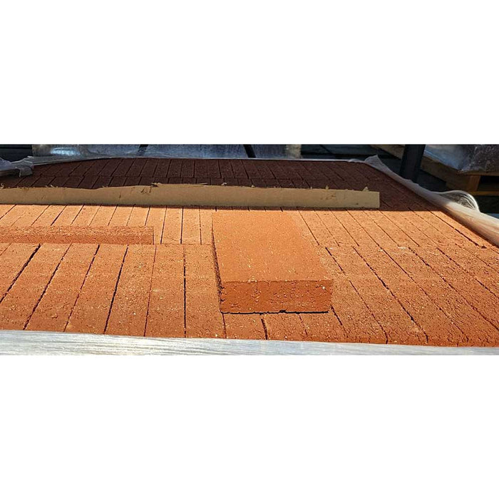 Paver 3-3/4 in. x 8 in. x 1-1/4 in. Common Split Red Clay 4