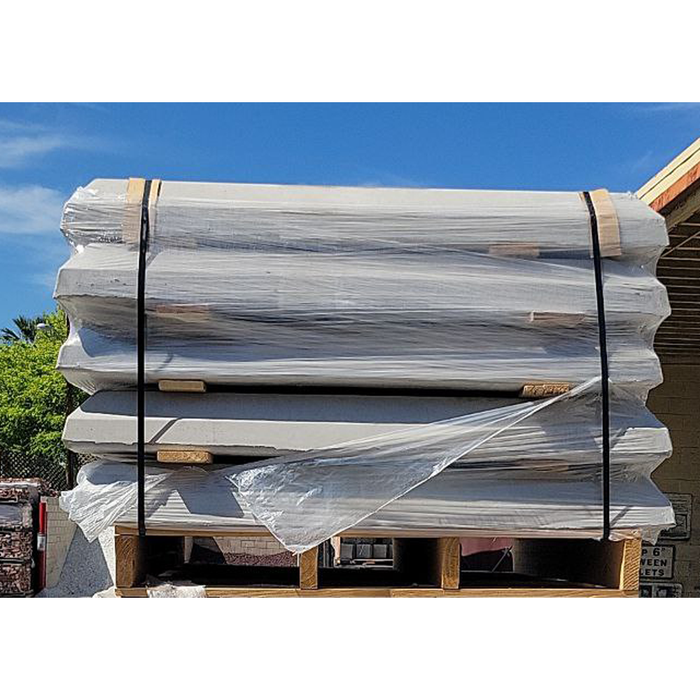 Wheel Stop 4 ft. Grey Concrete Pallet