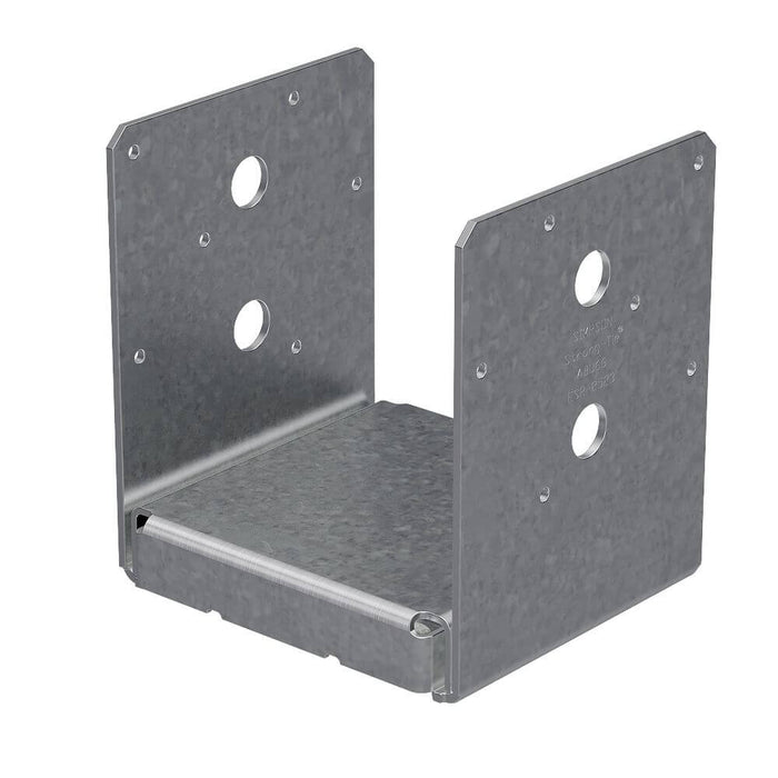 Post Bracket 6x6 in ABU66Z Adjustable Base w Uplift Galvanized for secure attachment of wooden posts to concrete.