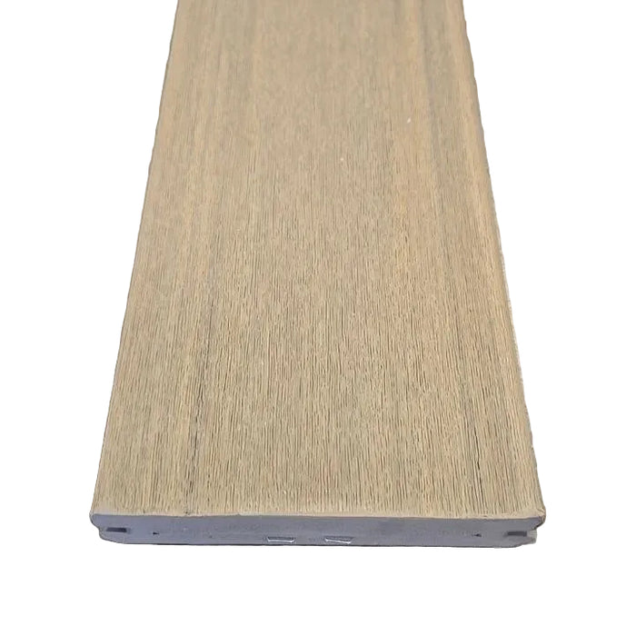 AZEK Deck by TimberTech – Weathered Teak 1 in. x 6 in. x 20 ft. Grooved Edge