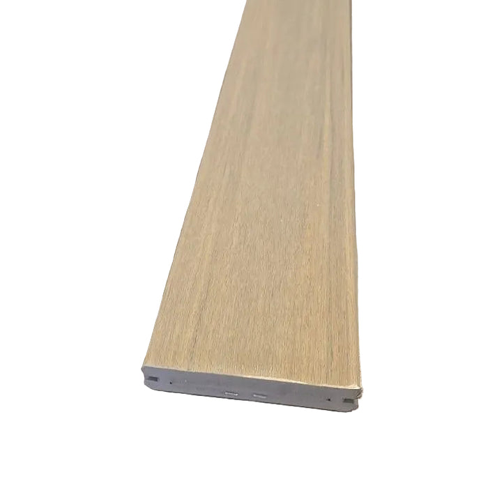 AZEK Deck by TimberTech – Weathered Teak 1 in. x 6 in. x 20 ft. Grooved Edge 1