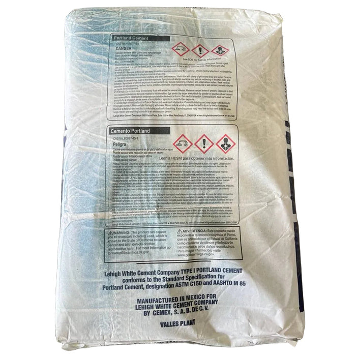 Cement Portland Type I Lehigh (92.6 lb.) White