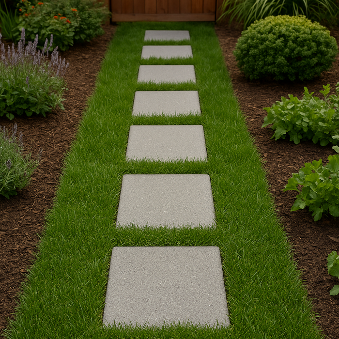 Stepping Stone 12 in. x 12 in. x 2 in. French Grey Concrete Veranostone Paver