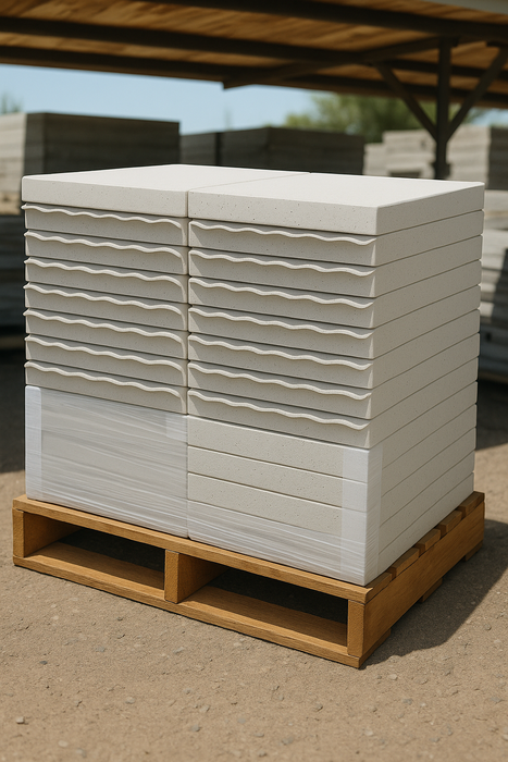 Stepping Stone 18 in. x 36 in. x 2 in. Granada White Concrete Veranostone Paver