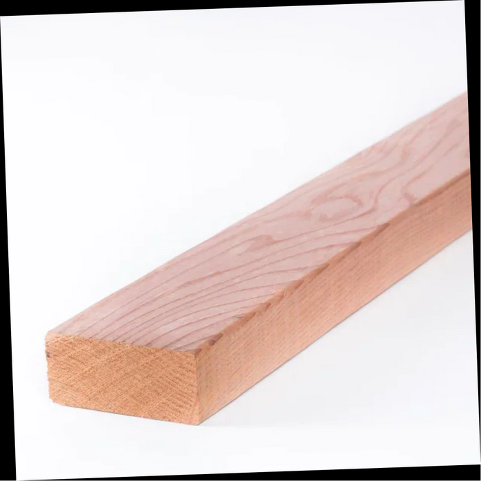 Construction Heart S4S Dry Redwood Lumber 2 in. x 4 in. x 12 ft.