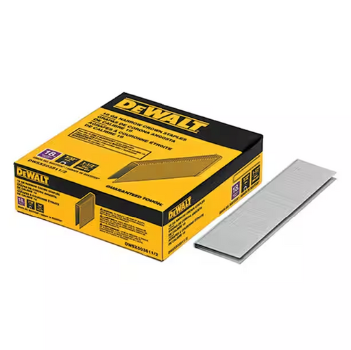 Crown Staple 1-1/2 in. x 7/32 in. 18-Gauge Glue Collated Bright Steel (3000 Pieces)